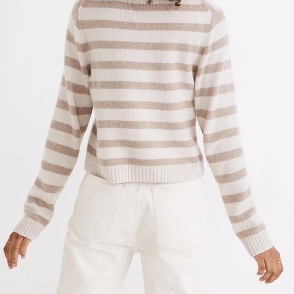 Madewell Crop Cashmere Turtleneck Sweater - Picture 2 of 7